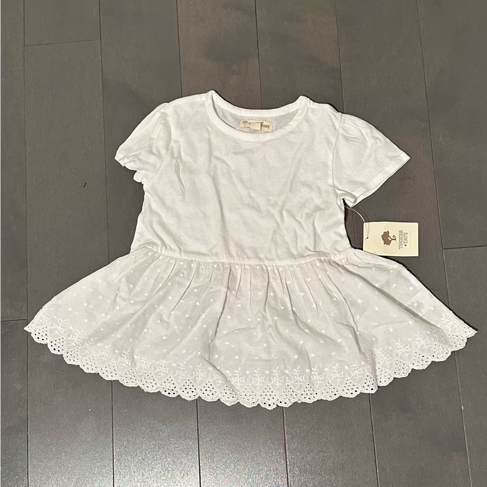 Tucker and Tate lace peplum tshirt 3T